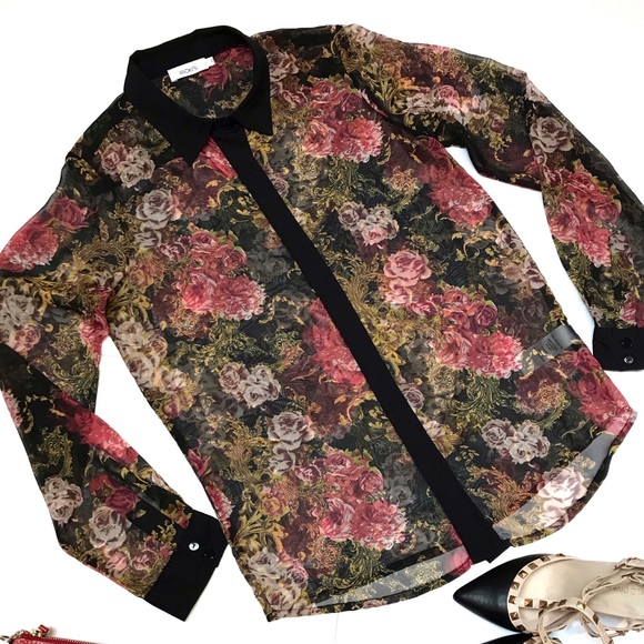 FALL FLORAL MOODY BLOUSE - Picture 8 of 9
